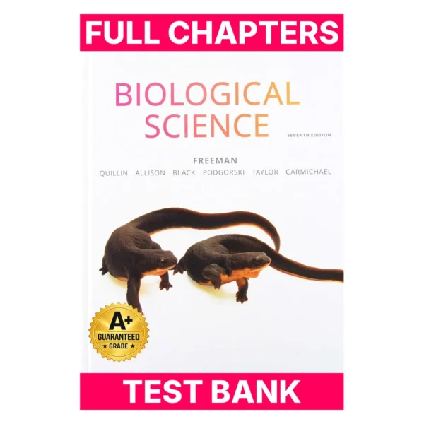 Test Bank for Biological Science