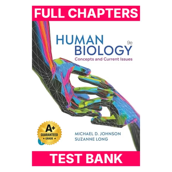 Test Bank for Human Biology: Concepts and Current Issues, 9th edition