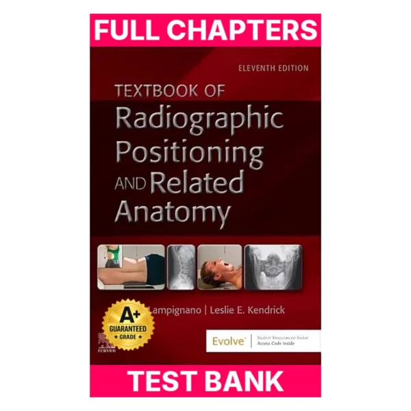 Test Bank for Textbook of Radiographic Positioning and Related Anatomy
